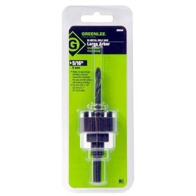 ARBOR-HOLESAW 3/8  SHANK W/3 F