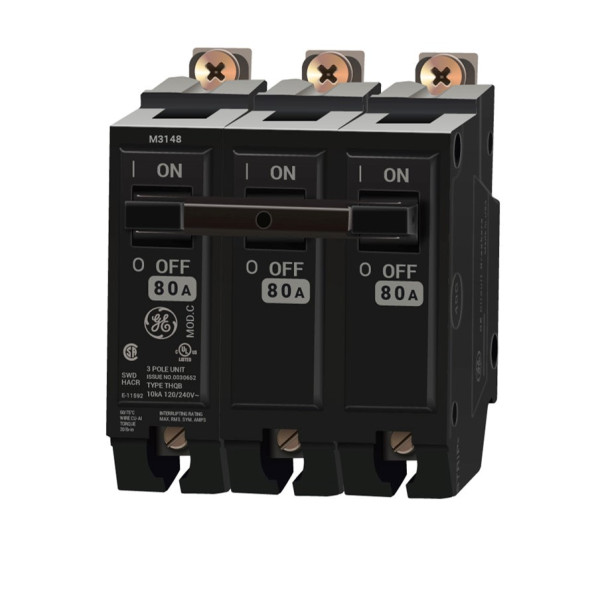 80AMP 3 POLE BOLT ON