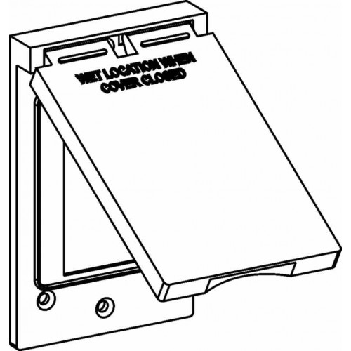 1-G W/P DEVICE COVER 1 GFI VER