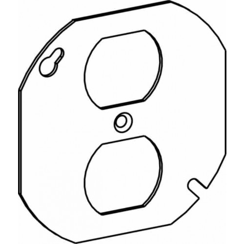 4'''' OCTAGON COVER FOR DUPLEX