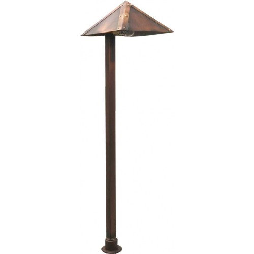 BRASS PYRAMID PATH LIGHT - A.