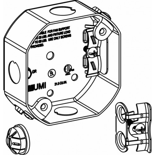 FAN SUPPORT BOX 1-1/2'''' DEEP