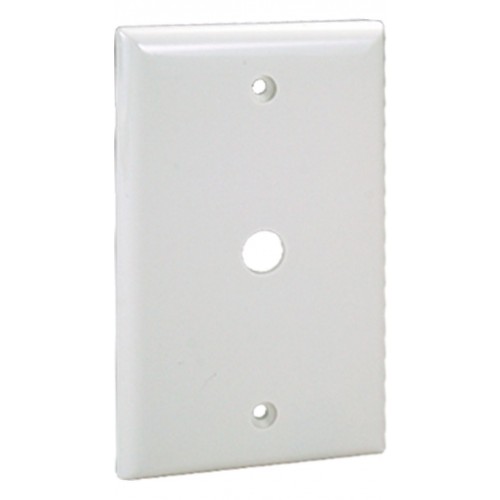 1-G WALL PLATE - TV/CABLE WHT