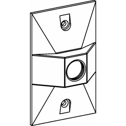 W/P RECT. COVER 1 1/2'''' THRE