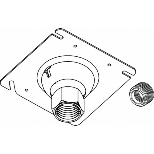 4'''' SQUARE COVER W/ 3/4''''